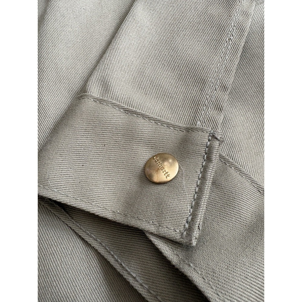 Carhartt Twill Work Chore Jacket 3XL Midweight Quilted Nylon Lined J293 Khaki - Picture 4 of 9